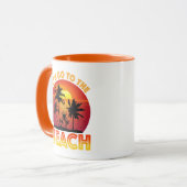 Lasst uns an den Strand gehen Tasse (Vorderseite Links)