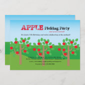 Lasst uns Äpfel einladen Einladung (Vorne/Hinten)
