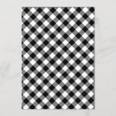 Lasst uns Apple Karierten Erntedank danken Menükarte (Rückseite)