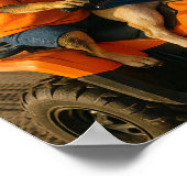 "Lasst uns ATV fahren" Poster (Ecke)