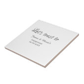 Lasst uns auf den Verlobungsfeier-Namen Datum eleg Fliese (Seite)