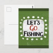 Lasst uns auf der Postkarte fischen gehen (Vorne/Hinten)
