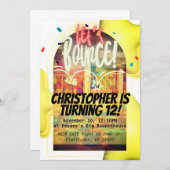 Lasst uns aufbrechen! Bday Invite Einladung (Vorne/Hinten)