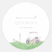 Lasst uns Aufkleber schwingen (Vorderseite)