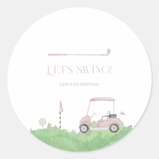 Lasst uns Aufkleber schwingen (Vorderseite)