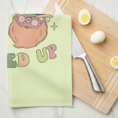 Lasst uns auflucken - Funny Leprechaun Clover Geschirrtuch (Viertel Falte)