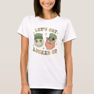 Lasst uns auflucken - Funny Leprechaun Clover T-Shirt