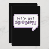 "Lasst uns ausruhen!" Einladungen zu Halloween-Par (Vorne/Hinten)