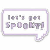 "Lasst uns ausruhen!" Pastel Goth Sticker (Vorderseite)