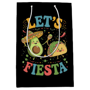 Lasst uns Avocado und Tacos Cinco De Mayo feiern Mittlere Geschenktüte
