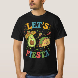 Lasst uns Avocado und Tacos Cinco De Mayo feiern T-Shirt
