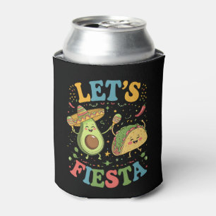 Lasst uns Avocado und Tacos Cinco De Mayo Fiesta m Dosenkühler