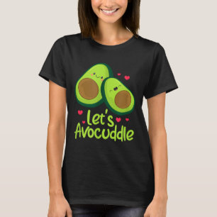 Lasst uns Avocuddle süßes Avocado-Paar Valentinsta T-Shirt