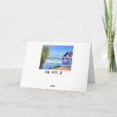 Lasst uns bald aufholen | Tropical Beach House Karte (Rückseite)