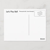 Lasst uns Ball spielen Postkarte (Rückseite)