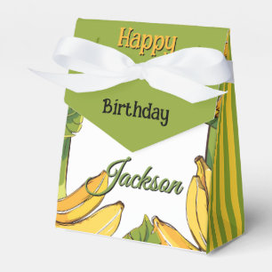 Lasst uns Bananen-Geburtstag 3"b x 1,5"l x 3,25"h Geschenkschachtel