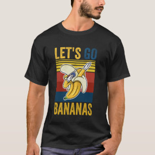 Lasst uns Bananen gehen Vintage-Banane Meme Daumen T-Shirt