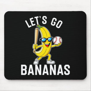 Lasst uns Bananen-Langarm gehen Mousepad