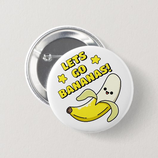 Lasst uns Bananen sein! Button (Vorne & Hinten)