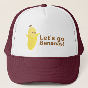 Lasst uns Bananen sein mit dieser süßen und glückl Truckerkappe