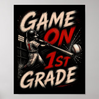 Lasst uns Baseball in der 1. Klasse spielen Zurück Poster