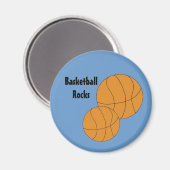 Lasst uns Basketball spielen Magnet (Vorderseite/Rückseite)