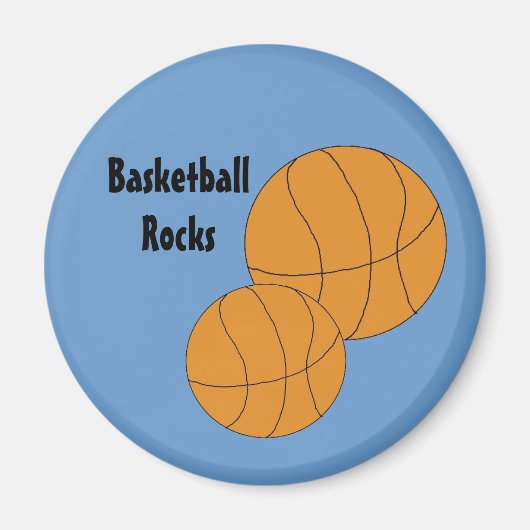 Lasst uns Basketball spielen Magnet (Vorne)