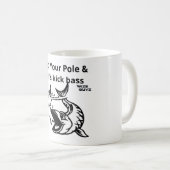 Lasst uns Bass Funny Fishing Tasse & Tumblers töte (VorderseiteRechts)