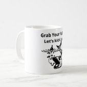 Lasst uns Bass Funny Fishing Tasse & Tumblers töte (Vorderseite Links)