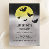 Lasst uns Batty-Halloween-Party holen Einladung