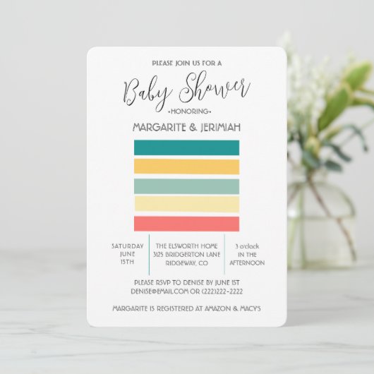 Lasst uns Beachy holen Einladung (Stehend Vorderseite)