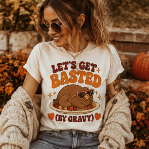 Lasst uns begossen werden, lustiger Truthahntag Tri-Blend Shirt