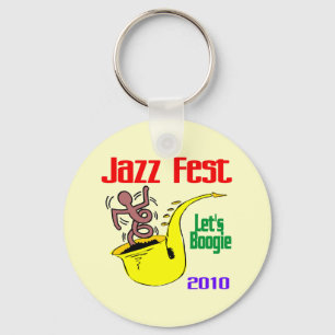 Lasst uns beim Jazzfest Boogie machen Schlüsselanhänger