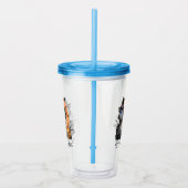 Lasst uns beirren | Schwarze Hexenkatze Acryltrinkbecher (Rechts)