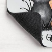 Lasst uns beirren | Schwarze Hexenkatze Mousepad (Ecke)