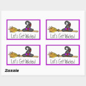 Lasst uns beirren | Witchy Halloween Rechteckiger Aufkleber (Blatt)