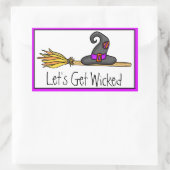 Lasst uns beirren | Witchy Halloween Rechteckiger Aufkleber (Tasche)