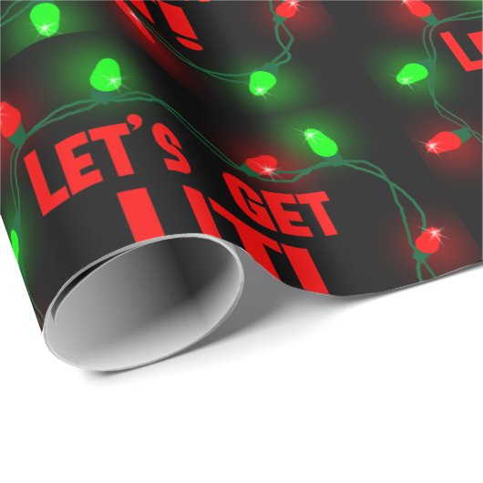 Lasst uns beleuchten geschenkpapier (Rolleneckpunkt)