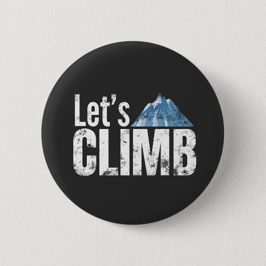 Lasst uns Bergsteigen Button (Vorderseite)