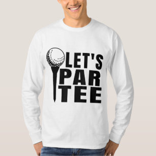 Lasst uns Betrunken werden und den Golfwagen Retro T-Shirt
