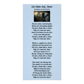 Lasst uns bewegen und tanzen poster