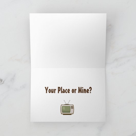 Lasst uns Binge fernsehen Karte (Innenseite)