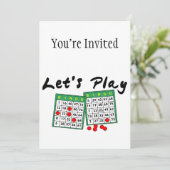 Lasst uns Bingo spielen Einladung (Stehend Vorderseite)