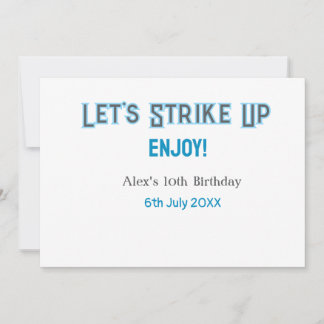 Lasst uns blau graue, glückliche 10-Geburtstagsbez Einladung