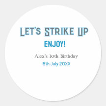 Lasst uns blau graue, glückliche 10-Geburtstagsbez