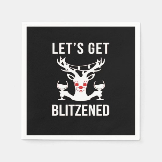 Lasst uns Blitzned Classic bekommen Serviette (Vorderseite)