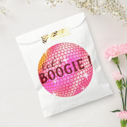 Lasst uns Boogie! Rosa Diskothek Geschenktütchen (Versiegelt)
