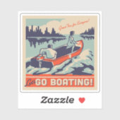 Lasst uns Boote fahren gehen Aufkleber (Blatt)