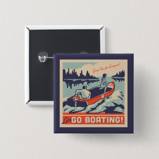 Lasst uns Boote fahren gehen Button (Vorne & Hinten)