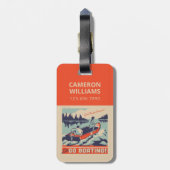 Lasst uns Boote fahren gehen Gepäckanhänger (Rückseite vertikal)